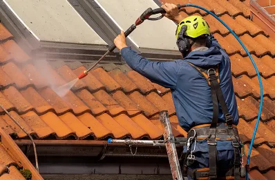 Démoussage et hydrofuge de toiture à Oyeu